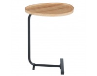 Príručný stolík Abery - dub / čierna