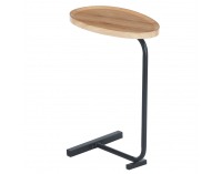 Príručný stolík Abery - dub / čierna