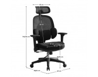 Kancelárske kreslo Abramo - čierna