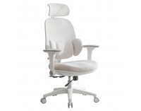Kancelárske kreslo Abramo - sivá / biela