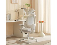 Kancelárske kreslo Abramo - sivá / biela