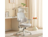 Kancelárske kreslo Abramo - sivá / biela