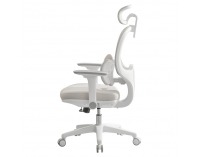 Kancelárske kreslo Abramo - sivá / biela