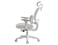 Kancelárske kreslo Abramo - sivá / biela
