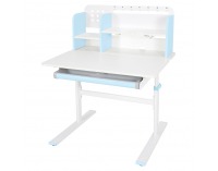Rastúci písací stolík Adan - modrá / biela