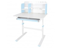 Rastúci písací stolík Adan - modrá / biela