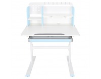 Rastúci písací stolík Adan - modrá / biela