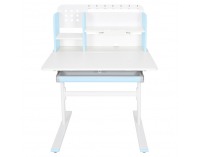 Rastúci písací stolík Adan - modrá / biela