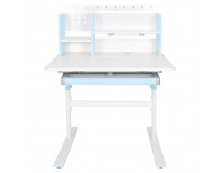 Rastúci písací stolík Adan - modrá / biela