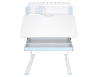 Rastúci písací stolík Adan - modrá / biela