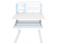 Rastúci písací stolík Adan - modrá / biela