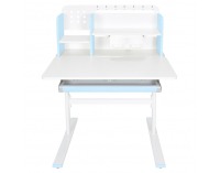 Rastúci písací stolík Adan - modrá / biela