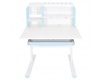 Rastúci písací stolík Adan - modrá / biela