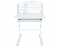 Rastúci písací stolík Adan - modrá / biela