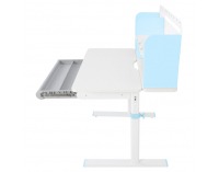 Rastúci písací stolík Adan - modrá / biela