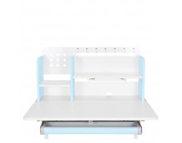 Rastúci písací stolík Adan - modrá / biela