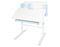 Rastúci písací stolík Adan - modrá / biela