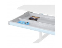 Rastúci písací stolík Adan - modrá / biela