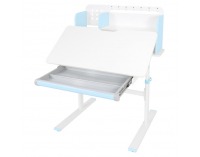Rastúci písací stolík Adan - modrá / biela