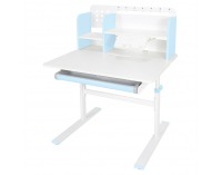 Rastúci písací stolík Adan - modrá / biela