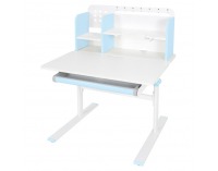 Rastúci písací stolík Adan - modrá / biela