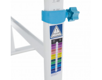 Rastúci písací stolík Adan - modrá / biela