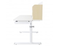 Rastúci písací stolík Adan - prírodná / biela