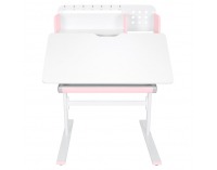 Rastúci písací stolík Adan - ružová / biela