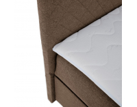 Boxspringová manželská posteľ Adara 140x200 cm - hnedá