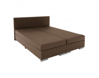 Boxspringová manželská posteľ Adara 140x200 cm - hnedá