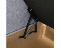 Boxspringová manželská posteľ Adara 140x200 cm - svetlosivá