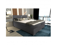 Boxspringová manželská posteľ Adara 160x200 cm - sivá