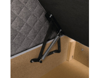 Boxspringová manželská posteľ Adara 160x200 cm - sivohnedá (taupe)