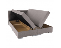 Boxspringová manželská posteľ Adara 160x200 cm - sivohnedá (taupe)