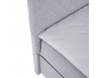 Boxspringová manželská posteľ Adara 160x200 cm - svetlosivá