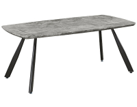 Jedálenský stôl Adelon - betón / čierna