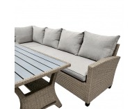 Záhradný set Adin - sivá / béžová