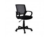 Kancelárska stolička s podrúčkami Adra - čierna