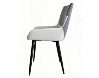 Jedálenská stolička Adrina - tmavosivá / svetlosivá / čierna