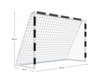 Futbalová bránka Afala - biela / čierna