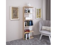 Regál Agatio - dub sonoma / biela