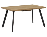 Rozkladací jedálenský stôl Akaiko - dub / čierna