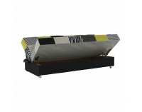 Rozkladacia pohovka s úložným priestorom Alabama - limetková