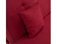 Rozkladacia pohovka s úložným priestorom Alada - červená