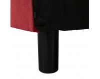 Rozkladacia pohovka s úložným priestorom Alada - červená