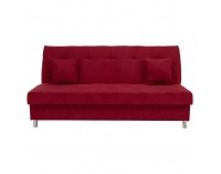 Rozkladacia pohovka s úložným priestorom Alada - červená