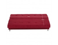 Rozkladacia pohovka s úložným priestorom Alada - červená