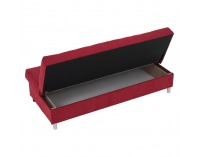 Rozkladacia pohovka s úložným priestorom Alada - červená