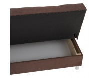 Rozkladacia pohovka s úložným priestorom Alada - hnedá