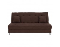 Rozkladacia pohovka s úložným priestorom Alada - hnedá